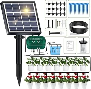 YAHAMOO Solar-Tröpfchenbewässerung mit 12 Timer-Modi
