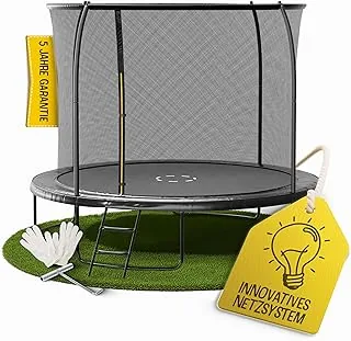 FRIEDO Trampolin 305/366 cm mit einklappbaren Stangen
