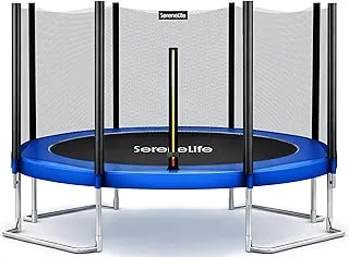 SereneLife Gartentrampolin Ø 244–366 cm mit Sicherheitsnetz