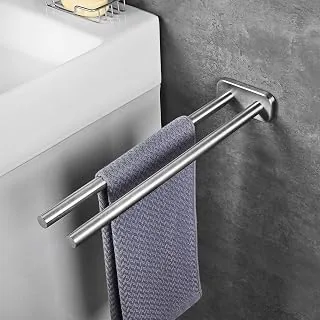 JS Handtuchhalter Edelstahl Gebürstet Bad Handtuchstange Zwe