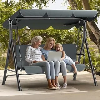 Kidsgigglz Hollywoodschaukel 3-Sitzer mit Sonnendach