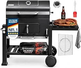 KESSER Grillwagen XL mit Deckel und Thermometer