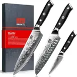 SHAN ZU Damastmesser Set 3-teilig PRO G10-Griff