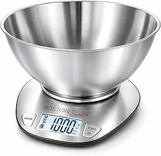 Boston Tech Küchenwaage mit Edelstahlschüssel 5 kg