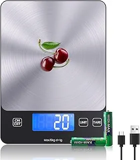 izeyu Küchenwaage USB-C, 15 kg / 1 g Genauigkeit