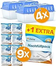 Idelia Raumentfeuchter 4er-Set mit 9 Nachfüllpacks