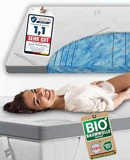 nøvera Gel Topper 180x200 – 8cm, RG50, Bio-Baumwolle