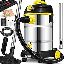 MASKO Industriestaubsauger 30L HEPA Nass-Trocken mit Steckdose