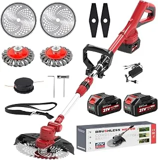 TOOLTESOO 4-in-1 Akku-Rasentrimmer 750W bürstenlos