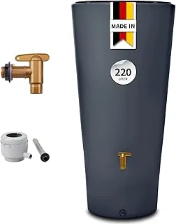 4rain Vaso 2in1 Regentonne 220 L Graphite Grey