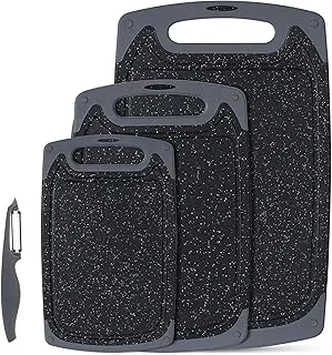 ROTTOGOON Kunststoff-Schneidebretter 4er-Set mit Saftrille