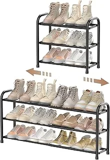 ENJOYBASICS Schuhregal Metall ausziehbar 45–83 cm