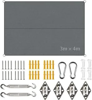TUIBEIDAMAI Sonnensegel 3x4m Oxford UV-Schutz