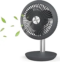 Zilan Tischventilator – Akku, kabellos, 15 h Laufzeit
